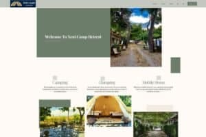 Xeni Camping and Bungalows Website service and booking engine